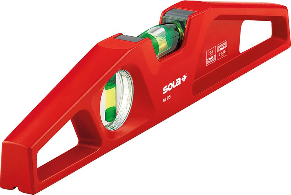 SOLA Alu-Guss-Wasserwaage M 25 Sola