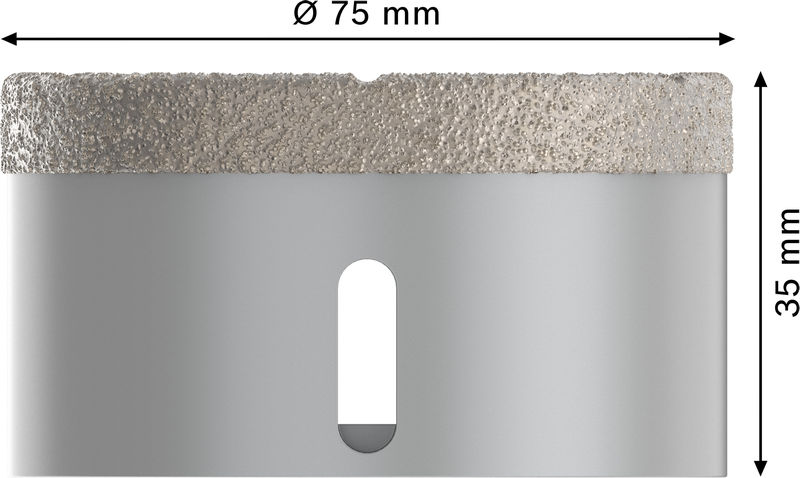 BOSCH PRO Ceramic dry Trockenbohrkrone, 75 x 35 mm, X-Lock BOSCH PRO Ceramic dry Trockenbohrkrone, 75 x 35 mm, X-Lock