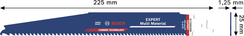BOSCH EXPERT Multi Material S1159XHM Säbelsägeblatt, 10-tlg.