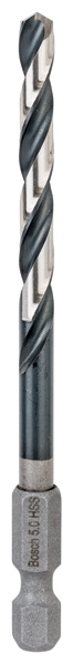 BOSCH HSS Spiralbohrer mit Sechskantschaft 5,0 mm