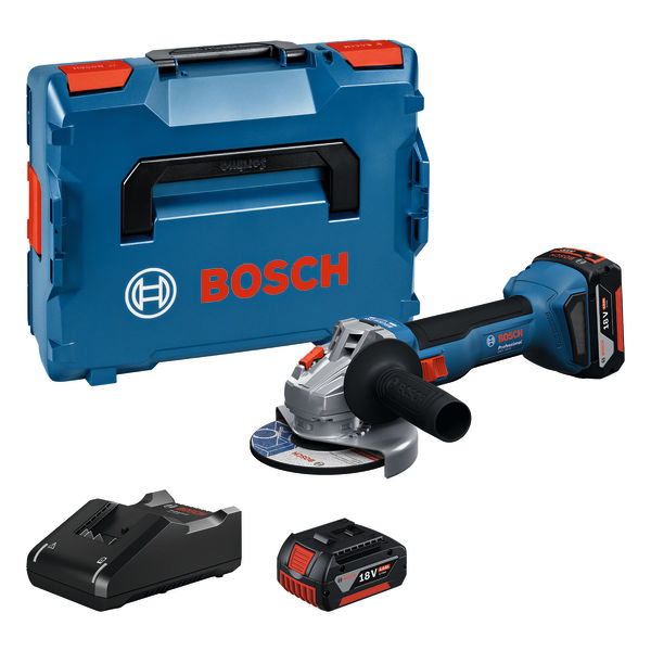 BOSCH Akku-Winkelschleifer GWS 18V-8, 2 x Akku GBA 18V 5.0Ah, L-BOXX 136 BOSCH Akku-Winkelschleifer GWS 18V-8, 2 x Akku GBA 18V 5.0Ah, L-BOXX 136
