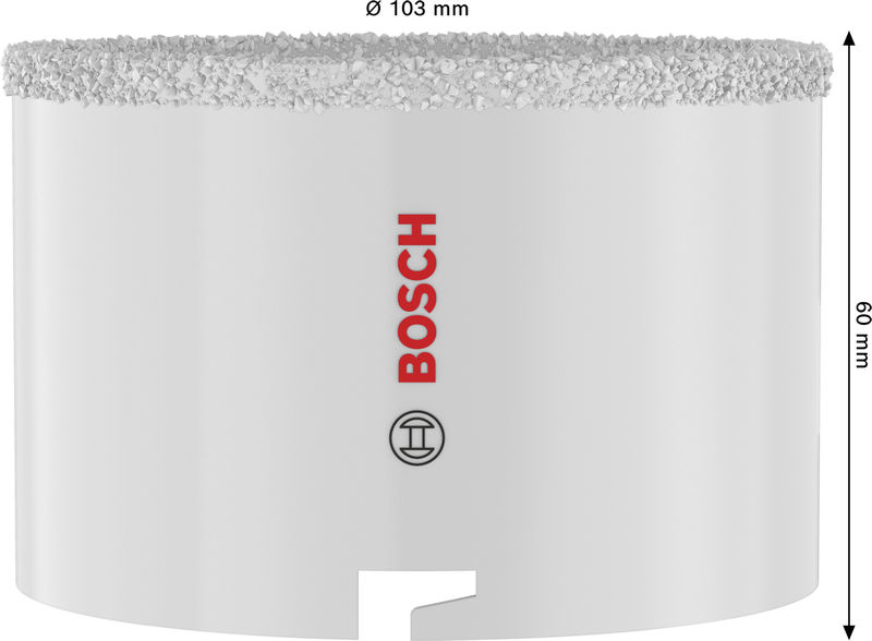 BOSCH Brick and Soft Tile Lochsäge mit Aufsteckhalter, 103 x 60 mm BOSCH Brick and Soft Tile Lochsäge mit Aufsteckhalter, 103 x 60 mm