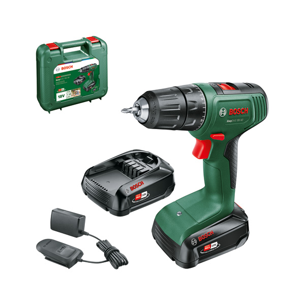 BOSCH Akku-Bohrschrauber EasyDrill 18V-40, 2 x Akku PBA 18V 2.0Ah BOSCH Akku-Bohrschrauber EasyDrill 18V-40, 2 x Akku PBA 18V 2.0Ah