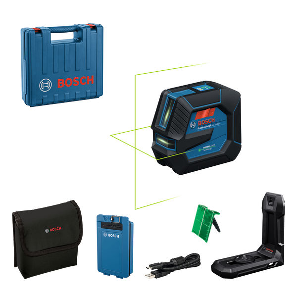 BOSCH Linienlaser GLL 20-22 G, BA 3.7V 3.0Ah XL + USB-C®-Kabel im Handwerkerkoffer BOSCH Linienlaser GLL 20-22 G, BA 3.7V 3.0Ah XL + USB-C®-Kabel im Handwerkerkoffer