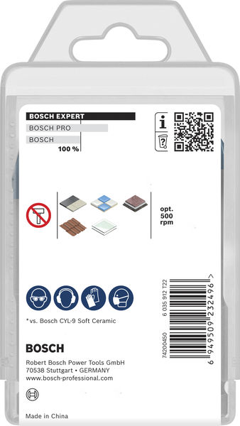 BOSCH EXPERT HEX-9 Hard Ceramic Bohrer-Set, 4/5/6/8/10 x 90 mm, 5-tlg