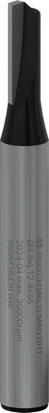 BOSCH PRO Nutfräser, einschneidig, Ø 4,8 x L 12,4, Schaft 6 mm
