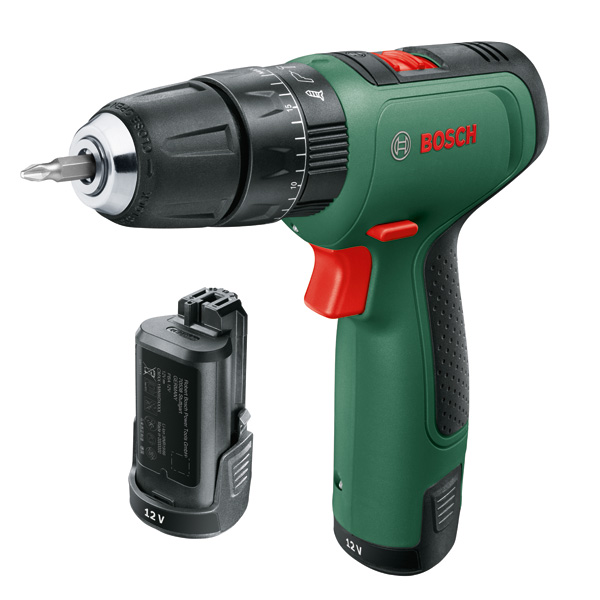 BOSCH Akku-Bohrschrauber EasyImpact 1200, 2 x Akku PBA 12V 1.5Ah, Bohrer-Set, Tragekf. BOSCH Akku-Bohrschrauber EasyImpact 1200, 2 x Akku PBA 12V 1.5Ah, Bohrer-Set, Tragekf.