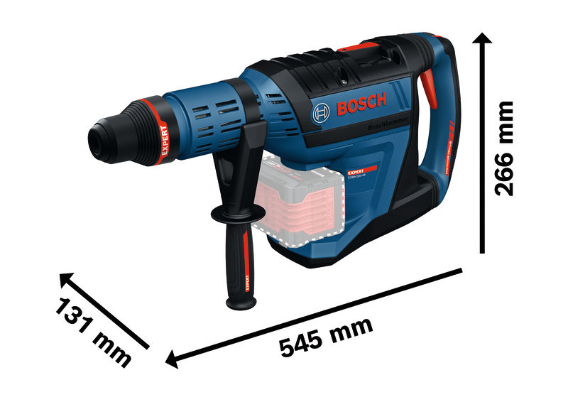 BOSCH EXPERT Akku-Bohrhammer mit SDS max EXBH18V-45, XL-BOXX
