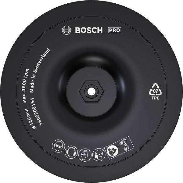 BOSCH Klettverschlussteller, 125 mm, 8 mm