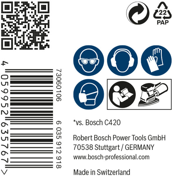 BOSCH EXPERT M480 Schleifnetz, 100x150mm, K240, 50-tlg.