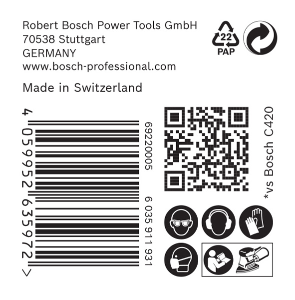 BOSCH EXPERT C470 Schleifblatt, 102x62/93mm, K60, 11 Löcher, 50-tlg. BOSCH EXPERT C470 Schleifblatt, 102x62/93mm, K60, 11 Löcher, 50-tlg.