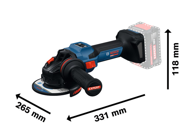 BOSCH EXPERT Akku-Winkelschleifer EXWS18V-15S