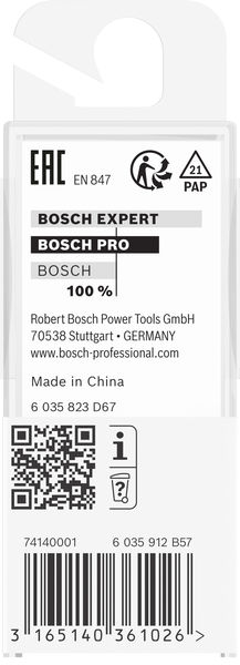 BOSCH PRO Hohlkehlfräser, R 3/16", Schaft 1/4"