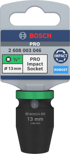 BOSCH PRO Impact Steckschlüsselsatz, 1/2", 13 mm, Standard
