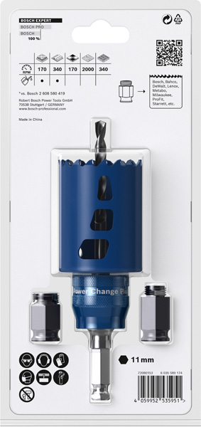 BOSCH EXPERT Multi Material Lochsägen Starter-Set, 51x60 mm