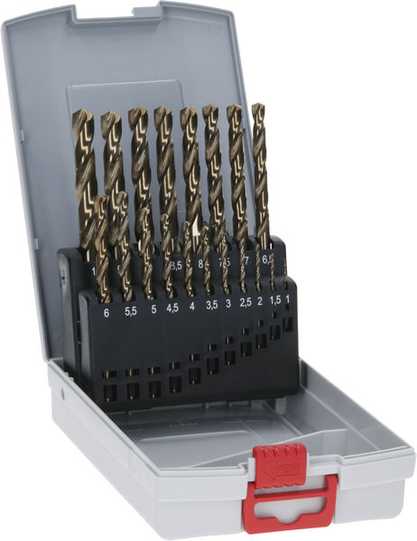 BOSCH PRO Stainless Steel HSS-Co Spiralbohrer-Set, 19-tlg. BOSCH PRO Stainless Steel HSS-Co Spiralbohrer-Set, 19-tlg.