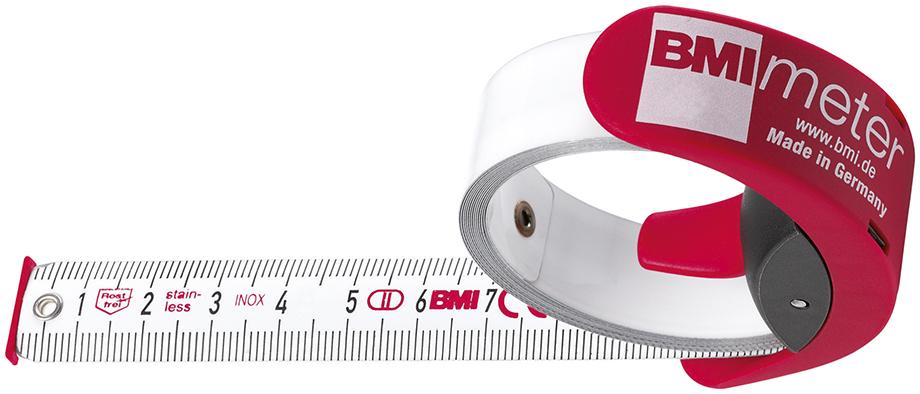 BMI Taschenbandmaß BMImeter 3mx16mm weiß BMI