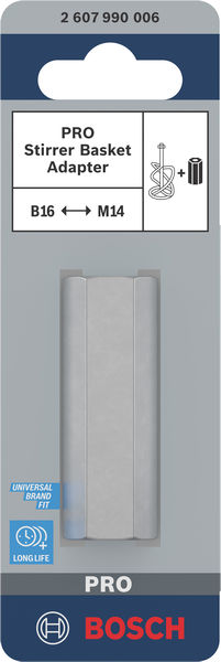 BOSCH PRO Rührkorb Adapter, M14- auf B16-Innenkonus