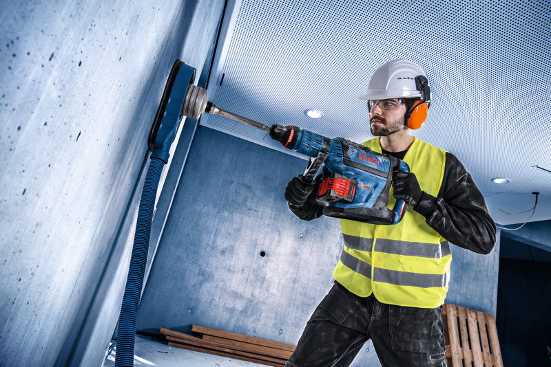 BOSCH EXPERT Akku-Bohrhammer mit SDS max EXBH18V-45, XL-BOXX