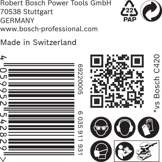 BOSCH EXPERT C470 Schleifblatt, 115x230mm, K80, 14 Löcher, 50-tlg. BOSCH EXPERT C470 Schleifblatt, 115x230mm, K80, 14 Löcher, 50-tlg.
