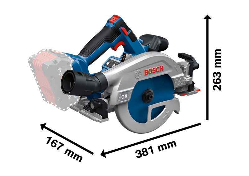 BOSCH Akku-Kreissäge GKS 18V-57-2 GX, Karton