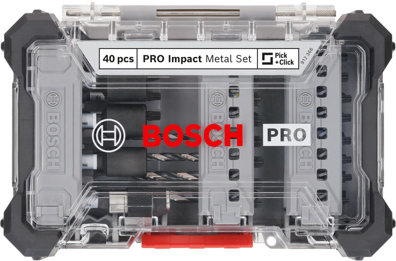 BOSCH PRO Impact Schrauberbits und Metallbohrer Set, 40-tlg.