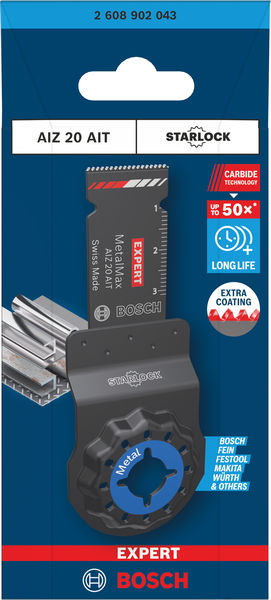 BOSCH EXPERT AIZ 20 AIT MetalMax Tauchsägeblatt, 20 x 40 mm