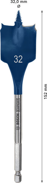 BOSCH EXPERT Self Cut Speed Flachfräsbohrer, 32 x 152 mm BOSCH EXPERT Self Cut Speed Flachfräsbohrer, 32 x 152 mm