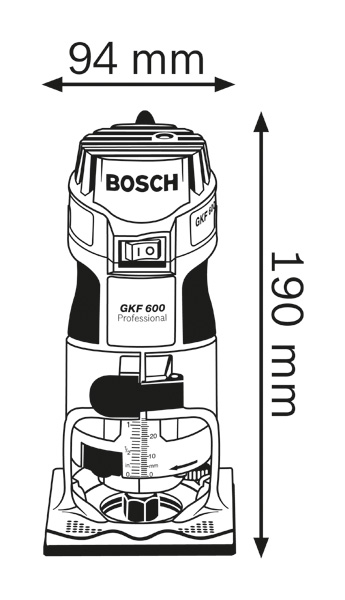 BOSCH Kantenfräse GKF-600 BOSCH Kantenfräse GKF-600