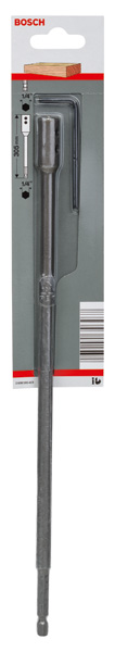BOSCH Verlängerung 1/4-Zoll, Sechskantschaft für Flachfräsbohrer Self Cut Speed, 305mm BOSCH Verlängerung 1/4-Zoll, Sechskantschaft für Flachfräsbohrer Self Cut Speed, 305mm
