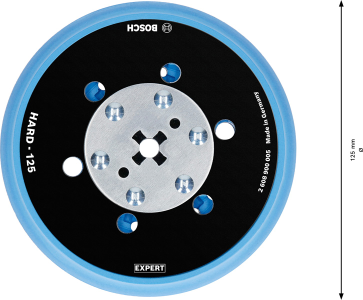 BOSCH EXPERT Universal-Multi-Loch-Schleifteller, 125 mm, hart