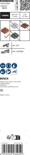 BOSCH EXPERT S1543HM Hollow Brick Säbelsägeblatt, 3-tlg.