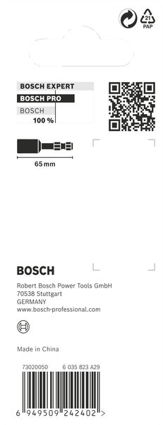BOSCH PRO Nutsetter Impact, 5/16" x 65 mm BOSCH PRO Nutsetter Impact, 5/16" x 65 mm