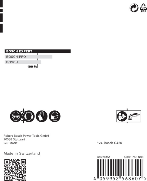 BOSCH EXPERT M480 Schleifnetz Set, 93mm, K80-180, 6-tlg.