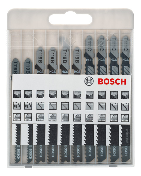 BOSCH 10-tlg. Stichsägeblatt-Set Basic for Wood BOSCH 10-tlg. Stichsägeblatt-Set Basic for Wood
