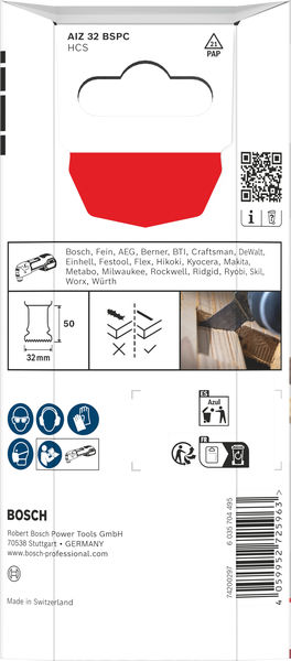 BOSCH AIZ 32 BSPC Holz Tauchsägeblatt, Starlock, 32 x 50 mm, 5-tlg. BOSCH AIZ 32 BSPC Holz Tauchsägeblatt, Starlock, 32 x 50 mm, 5-tlg.
