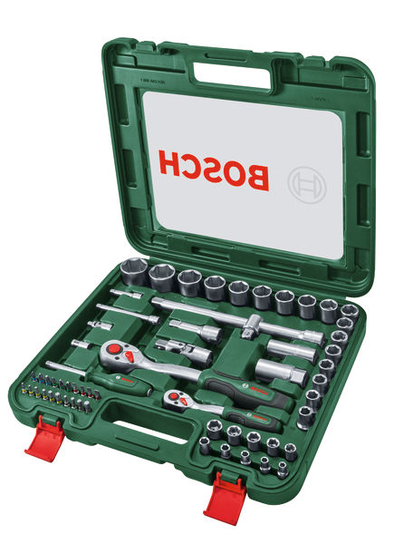 BOSCH Handwerkzeuge 1/4"- + 1/2"-Ratschen-Set 60-teilig