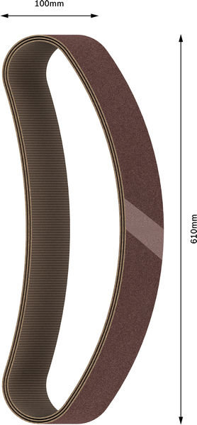 BOSCH PRO X440 Schleifband, 100 x 610 mm, 120, 10-tlg.