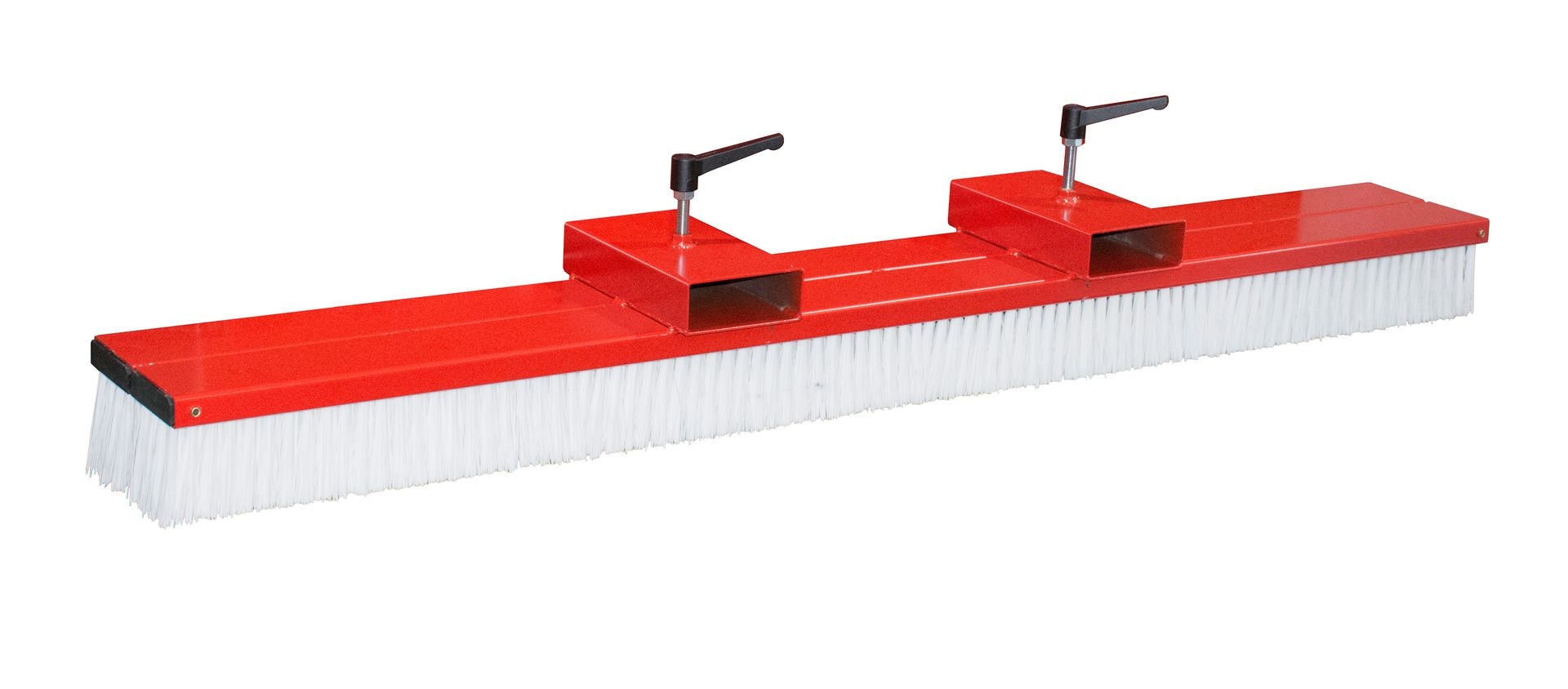 BAUER Gabelstapler-Kehrbesen SKB-O 200, lackiert, RAL 3000 Feuerrot
