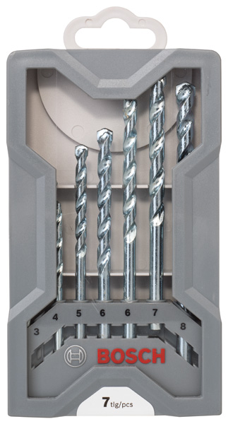 BOSCH 7-tlg. CYL-1 Mauerwerkbohrer-Set, 3/4/5/6/6/7/8 mm