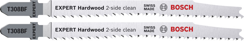 BOSCH EXPERT Hardwood 2-side clean T308BF Stichsägeblatt, 2-tlg. BOSCH EXPERT Hardwood 2-side clean T308BF Stichsägeblatt, 2-tlg.