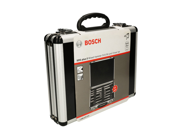 BOSCH 11-tlg. Meißel- und Hammerbohrer-Set SDS plus-3, 5-12 mm
