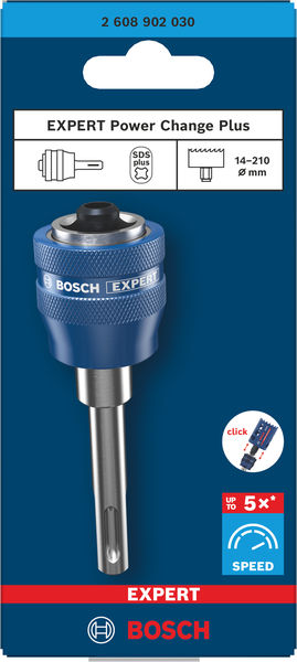 BOSCH EXPERT Power Change Plus Adapter mit Aufsteckhalter, SDS-Plus