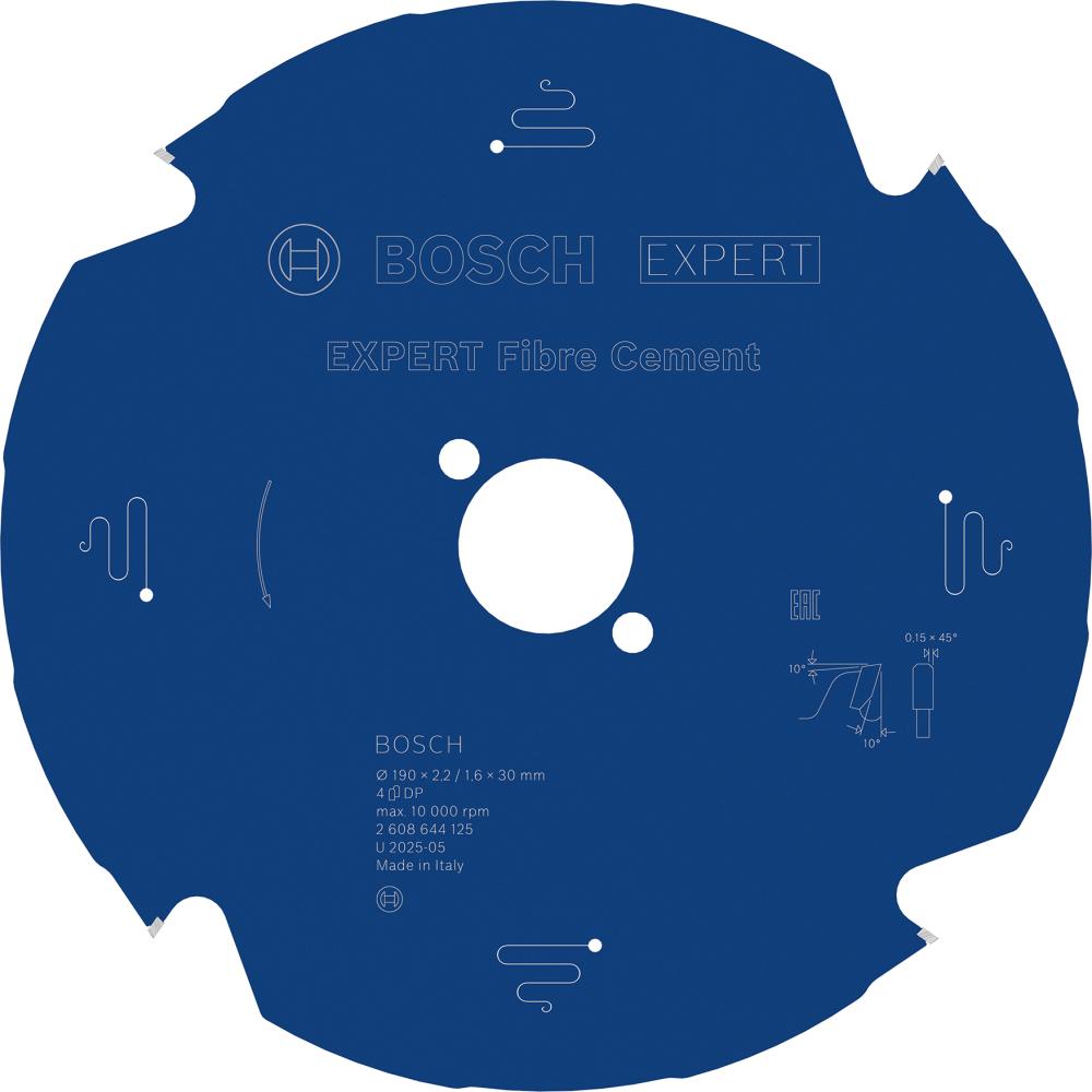 BOSCH Expert for Fibre Cement Kreissägeblatt 190 x 20 x 2,2 mm