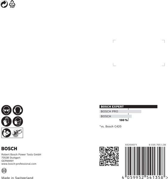 BOSCH EXPERT C470 Schleifscheibe, 115mm, K120, 8 Löcher, 5-tlg. BOSCH EXPERT C470 Schleifscheibe, 115mm, K120, 8 Löcher, 5-tlg.