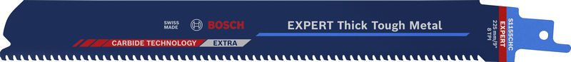 BOSCH EXPERT S1155CHC Thick Tough Metal Säbelsägeblatt, 3-tlg.