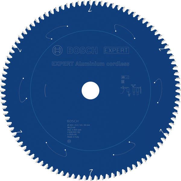 BOSCH EXPERT Aluminium Kreissägeblatt, 305x30x2.4 mm, Z96 BOSCH EXPERT Aluminium Kreissägeblatt, 305x30x2.4 mm, Z96