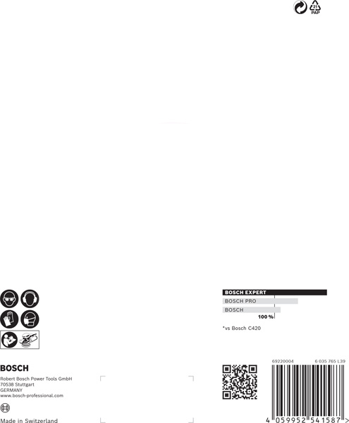 BOSCH EXPERT C470 Schleifscheibe, 125mm, K400, 8 Löcher, 5-tlg.