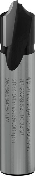 BOSCH PRO Viertelstabfräser, Ø 3,2 x Ø 9,5, Schaft 8 mm