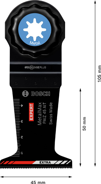 BOSCH EXPERT MetalMax PAIZ 45 AIT Blatt für Multifunktionswerkzeuge, 45 mm